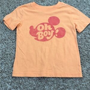 ADD ON $5 Jumping Beans x Disney Mickey Mouse Oh Boy! Peach Graphic Kids T-Shirt
